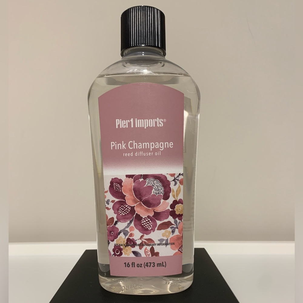 Pier 1 Imports Pink Champagne Reed Diffuser Oil 16 Fl Oz NEW Retired
